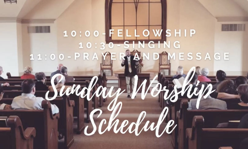 Sunday Worship Schedule