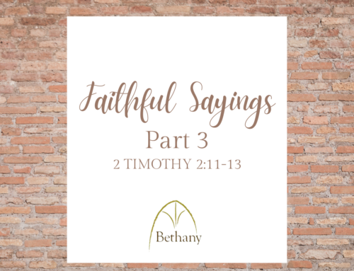 Faithful Sayings Part 3: “If we…”